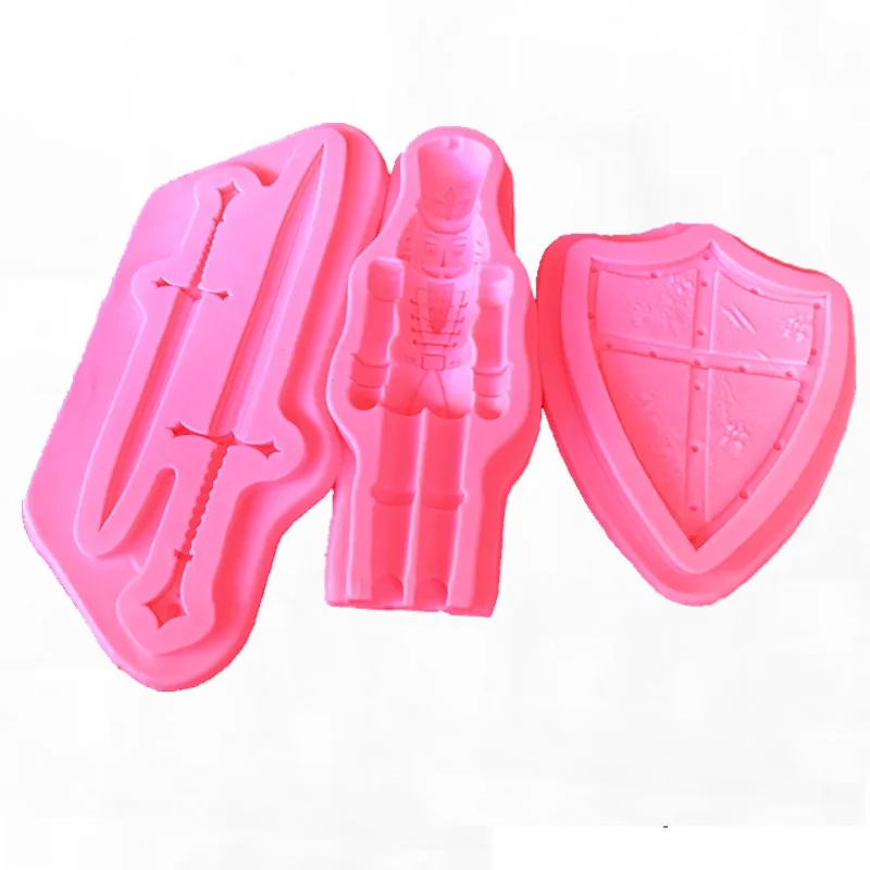 

Кухонные аксессуары силиконовые формы Warrior помадка для выпечки Eid торт украшение Полимерная глина Смола Конфеты кондитерские изделия