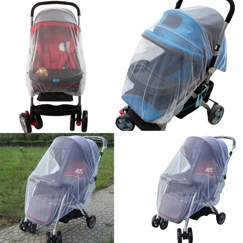 2019 Newest Hot Newborn Toddler Infant Baby Stroller Crip Netting Pushchair Mosquito Insect Net Safe Mesh Buggy White |