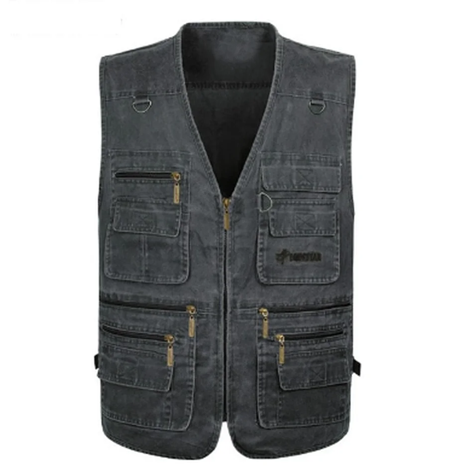 Мужской жилет с карманами ZOGAA тактический для фотосъемки|Мужские жилеты и