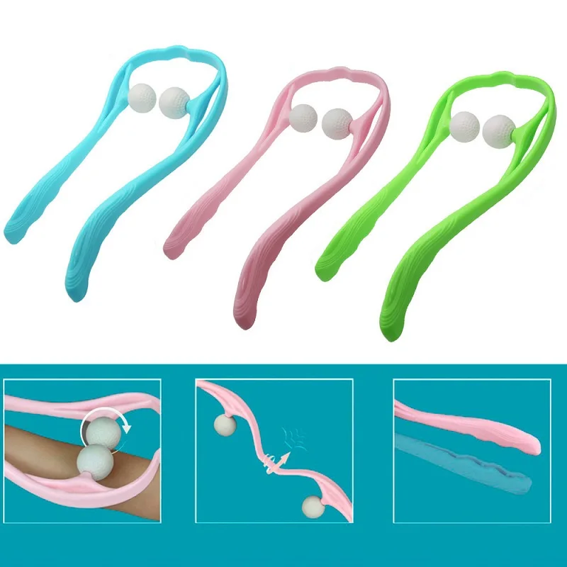 

JOYLIVE Therapeutic Dual Trigger Point Roller Self-Massage Tool Relieve Hand Pressure Neck Massager For Neck And Shoulder