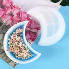 DIY Форма в форме Луны силиконовая форма для хранения ювелирных изделий дисплей украшения ремесла Инструменты для изготовления Кристалл эпоксидная смола форма для литья