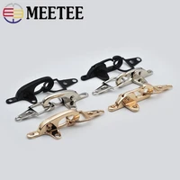 2pcs meetee 45cm metal buckle lobster clasp clip snap belt buckle bag decorative button for coat down jacket sewing accessories