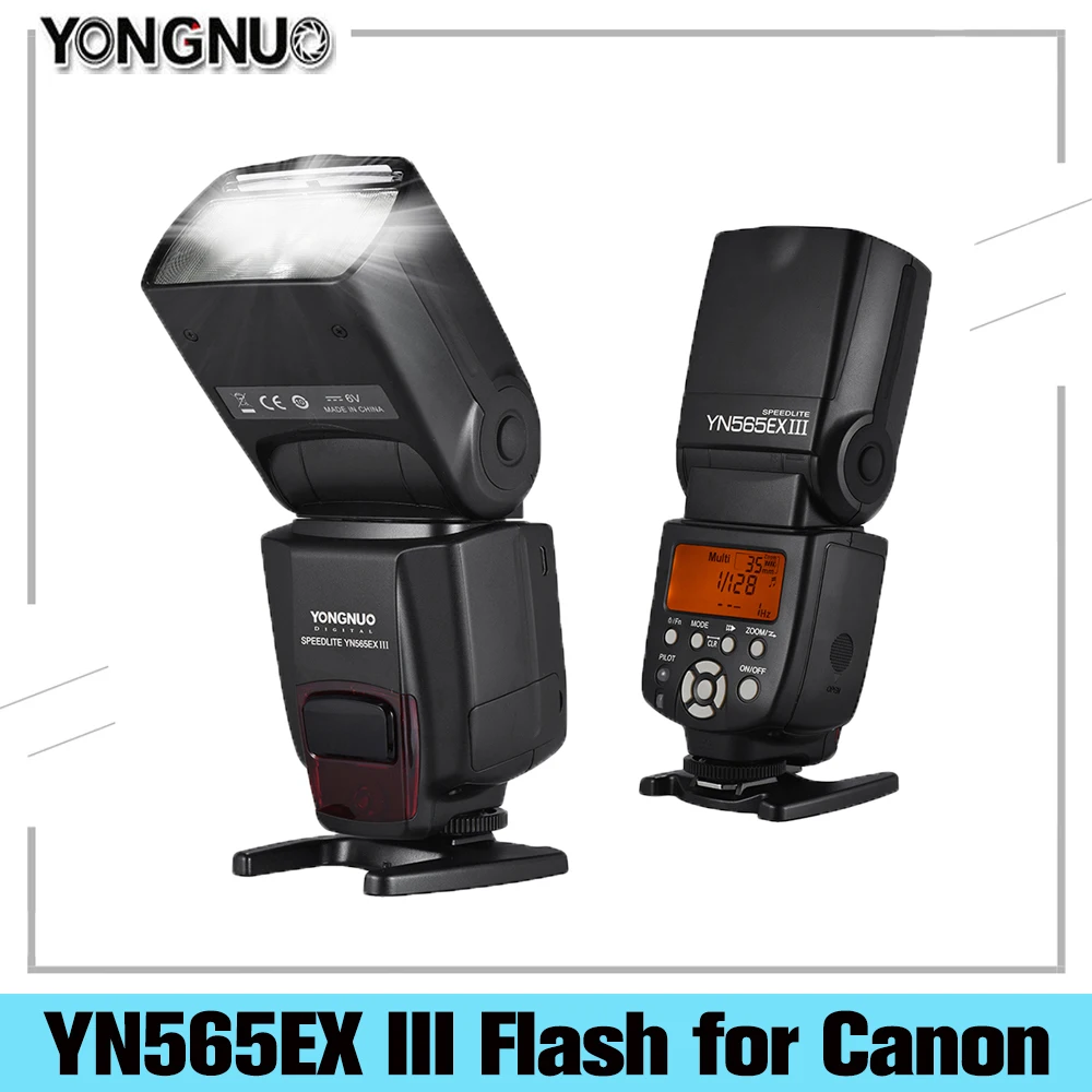 

YONGNUO YN565EX III Flash Speedlite Wireless TTL Slave Flash Speedlite for Canon DSLR Camera w/GN58 High Speed Recycling System
