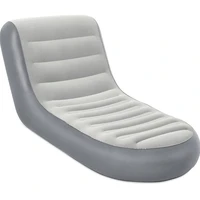 simple portable single inflatable lazy sofa multifunctional bed outdoor beach high quality furniture garden gray folding chair