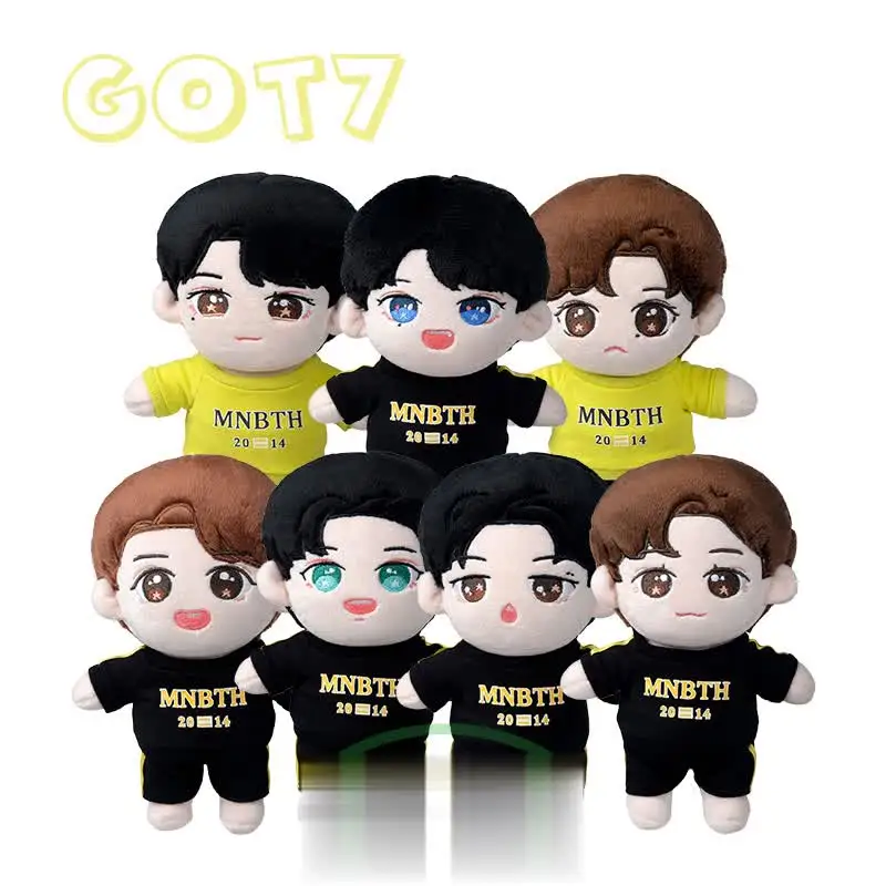 

K-pop Korean GOT7 Plush Toy Celebrity Baby Face Doll Kawaii Cartoon JB JinYoung Mark Jackson YoungJae BamBam YuGyeom Fans Gifts
