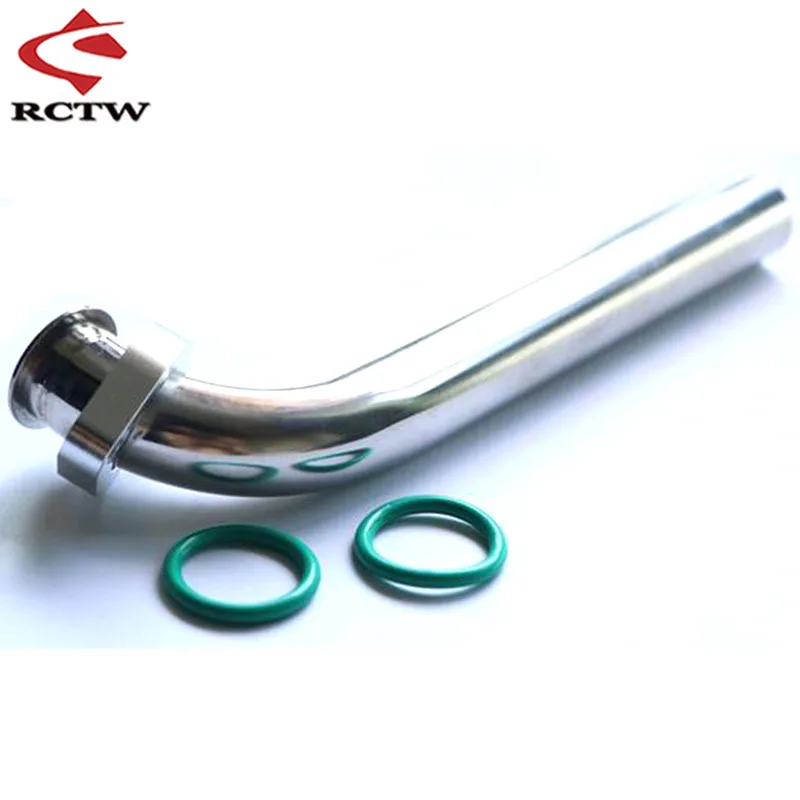 RC Boat 90 deg or 105 deg Exhaust Pipe Head for ZENOAH CRRC RCMK Petrol Marine Engine RC Gas Boat