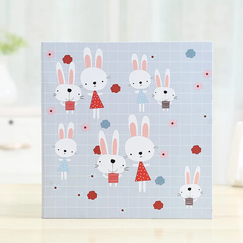 White Rabbit Высококачественный подарок, ручная работа, 16 дюймов, 20 страниц, самоклеющийся фотоальбом, сделай сам, ранний детский альбом для влюбленных, свадебная книга, память, фотоальбом - Цвет: White Rabbit