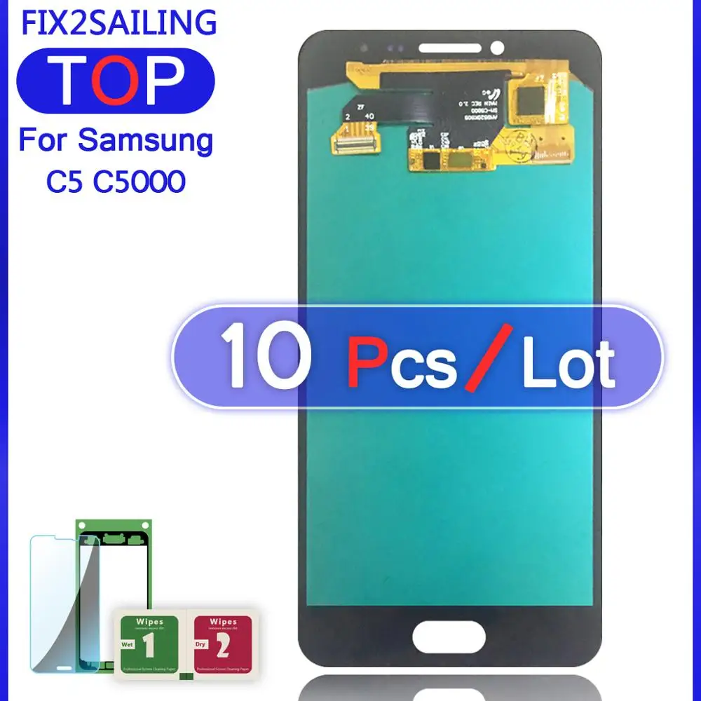 Для Samsung Galaxy C5 C5000 ЖК-дисплей 100% протестированный рабочий супер AMOLED сенсорный