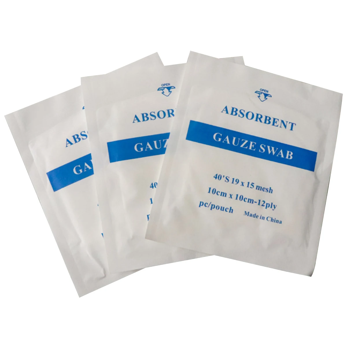 

100 шт./упак. гигроскопической ваты перевязочный материал для марлевая подушечка 4*4 дюйма 8 слоев