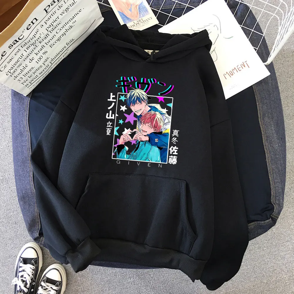 

Japan Manga Crewneck Jacket Yaoi Bl Given Female Pullover Cartoon Mafuyu Graphic Spring Tops Womens Anime Long Sleeve Sweatshirt