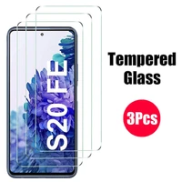 3Pcs Full Cover For Samsung Galaxy S20 Glass Screen Protector For Samsun Galaxi S21 Protective Glass Armor