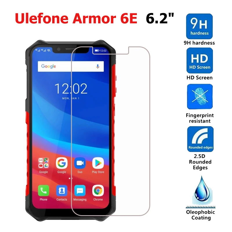 Закалки Стекло для Ulefone Power 6E 2 шт. Экран протектор Защитная Предотвращающая