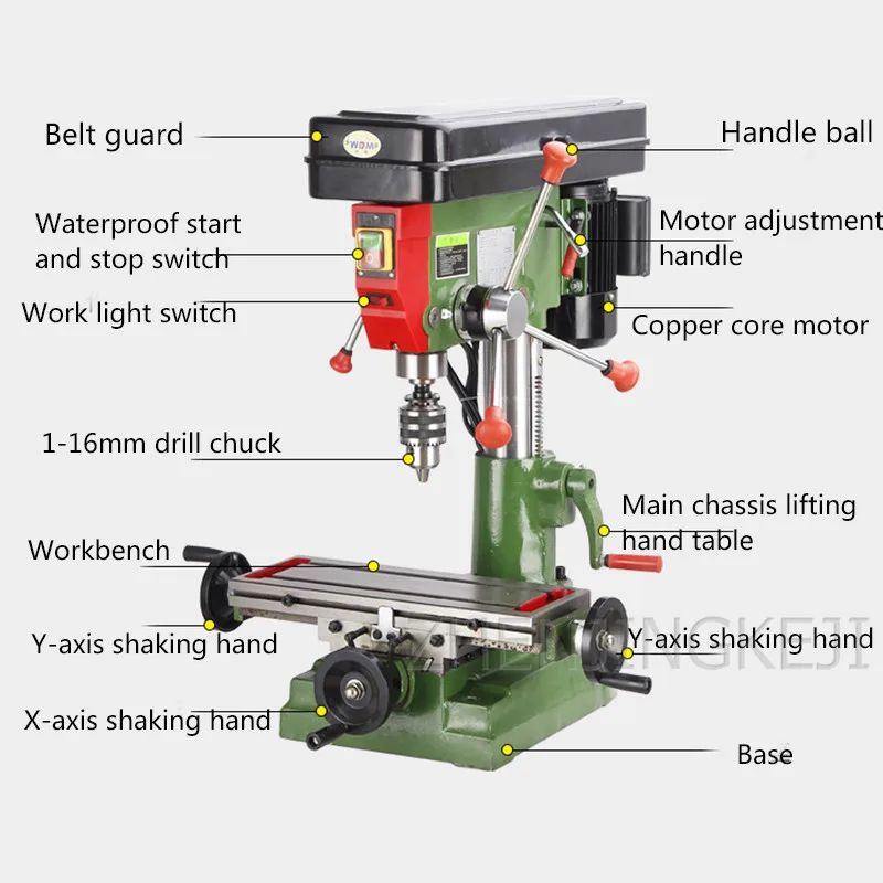 

Milling Machine Copper Wire Motor Bench Drill Milling Machine Woodworking Buddha Beads Machine High Efficiency Drilling Machine