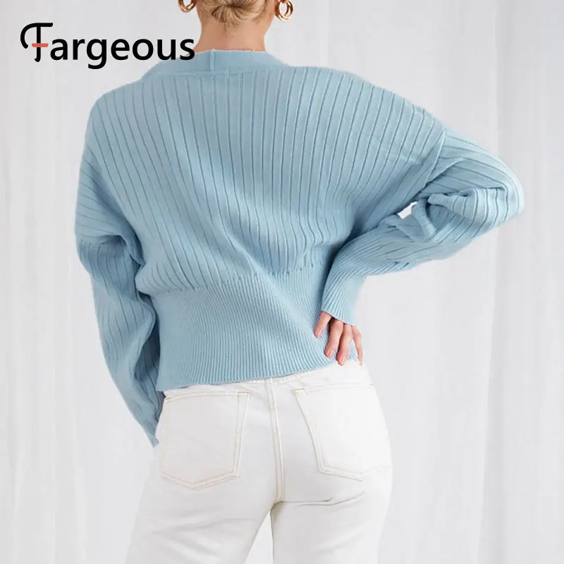Fargeous Повседневный трикотажный женский кардиган с v-образным вырезом 2019