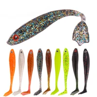 luya bait flash t tail soft lure 5g8 4cm silicone simulation fake baits alice mouth bass fishing tackle accessories wholesale