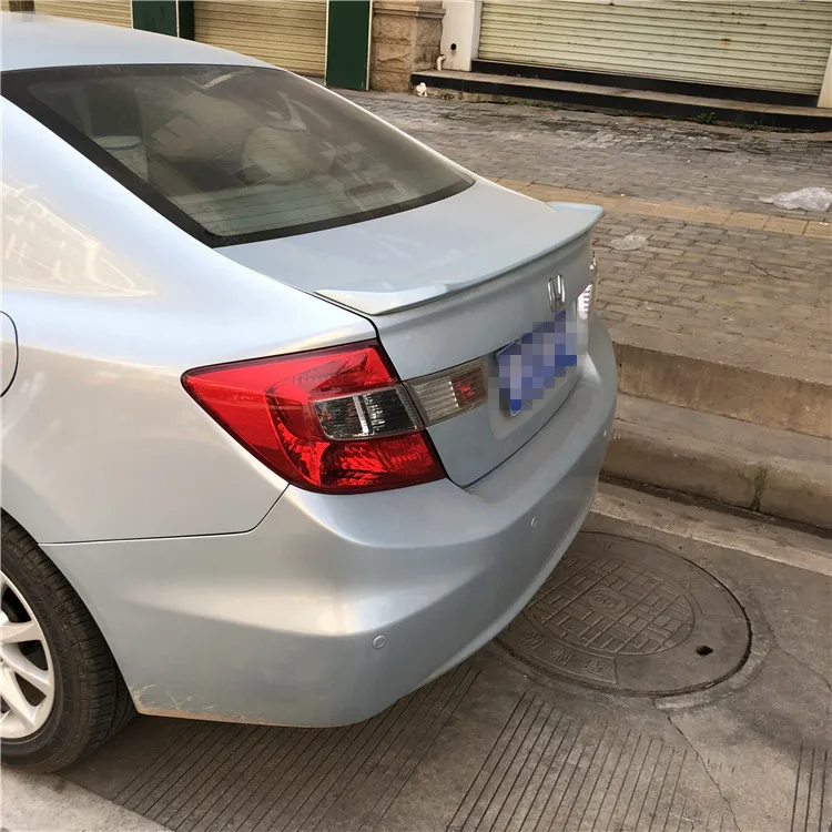 Для Civic спойлер 2012-2014 Honda YWyv Спойлер ABS пластик Материал заднее крыло автомобиля