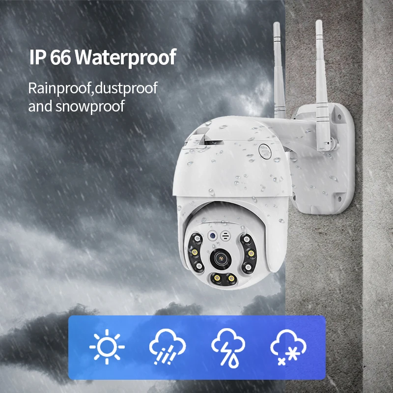 Купольная беспроводная камера наружного видеонаблюдения 4G 1080 пикселей 2 МП