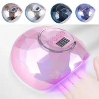 nail drying lamp 4 gears double light source 86w led digital screen manicure dryer machine for salon