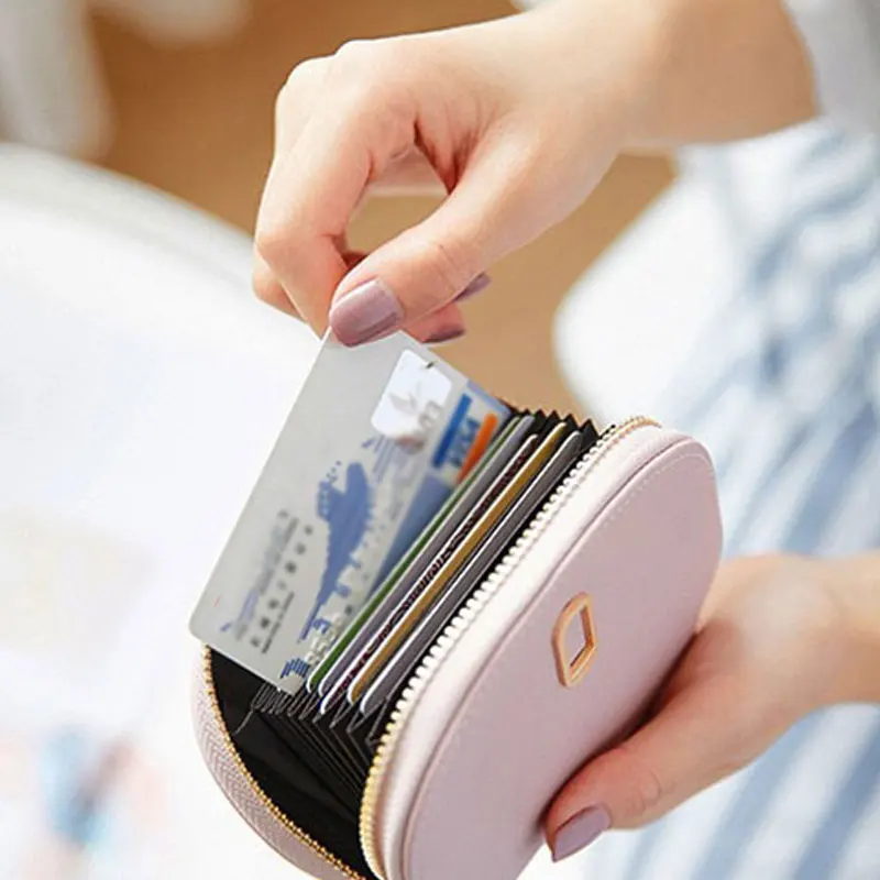 Новинка 2019 маленький женский Чехол для карт кошельки из искусственной кожи на