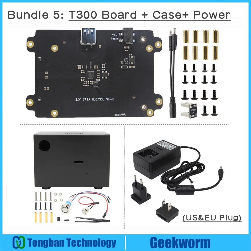Bundle 5 NVIDIA Jetson Nano 2,5 дюймов SATA SSD/HDD Shield Storage Плата расширения USB 3,1 T300 V1.0 для NVIDIA Jetson Nano Developer Kit - Bundle: Bundle 5