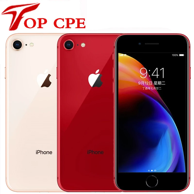 Телефон Apple iPhone 8 и iphone Plus 3 ГБ ОЗУ 64 Гб/256 Гб ПЗУ шестиядерный 12 МП 4 7 &quotи 5 5&quot iOS Touch ID