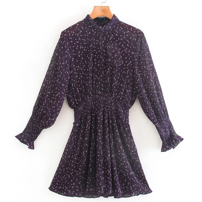 Женский комбинезон в горошек с воротником стойкой|Комбинезоны c шортами| |