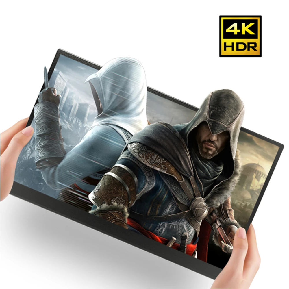 15,6 дюймов 4K HDMI mini DP портативный монитор для ПК ноутбука NUC UHD игровой ips экран для PS4 XBOXONE NS переключатель с HDR динамиком