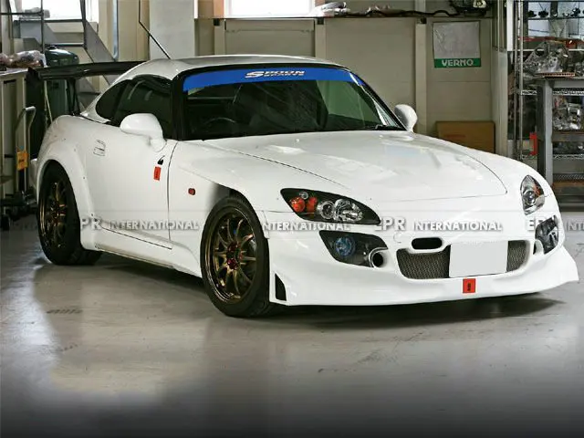 FRP передний бампер для Honda S2000 AP1 AP2 SP стиль широкий корпус стекловолокно передний бампер(без противотуманный светильник) обшивка кузова