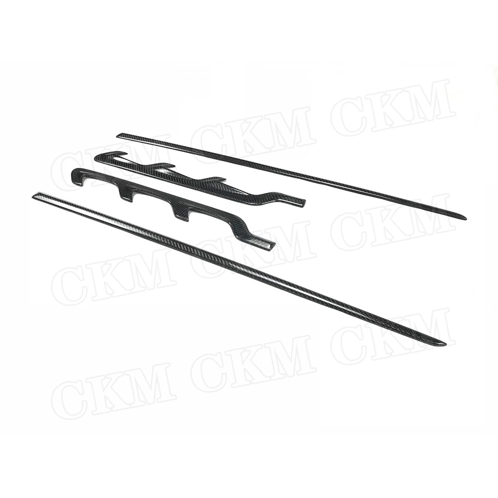 4 шт./компл. декоративные полосы из углеродного волокна для переднего крыла