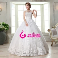 casamento free shipping crystal bandage dress cheap romantic vestido de noiva 2016 new fashionable wedding dress bridal gown
