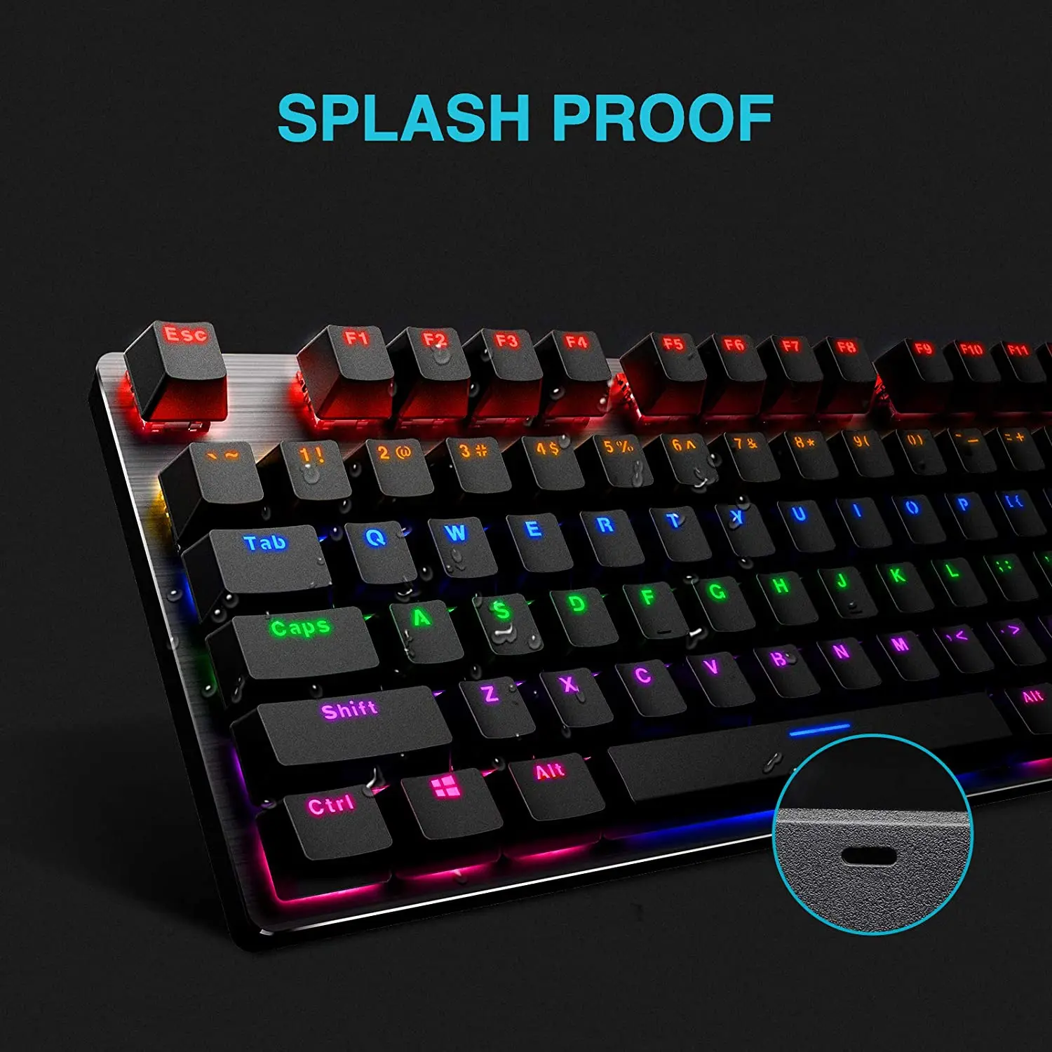 Клавиатура игровая Механическая Rapoo V500PRO проводная с подсветкой 104 клавиши