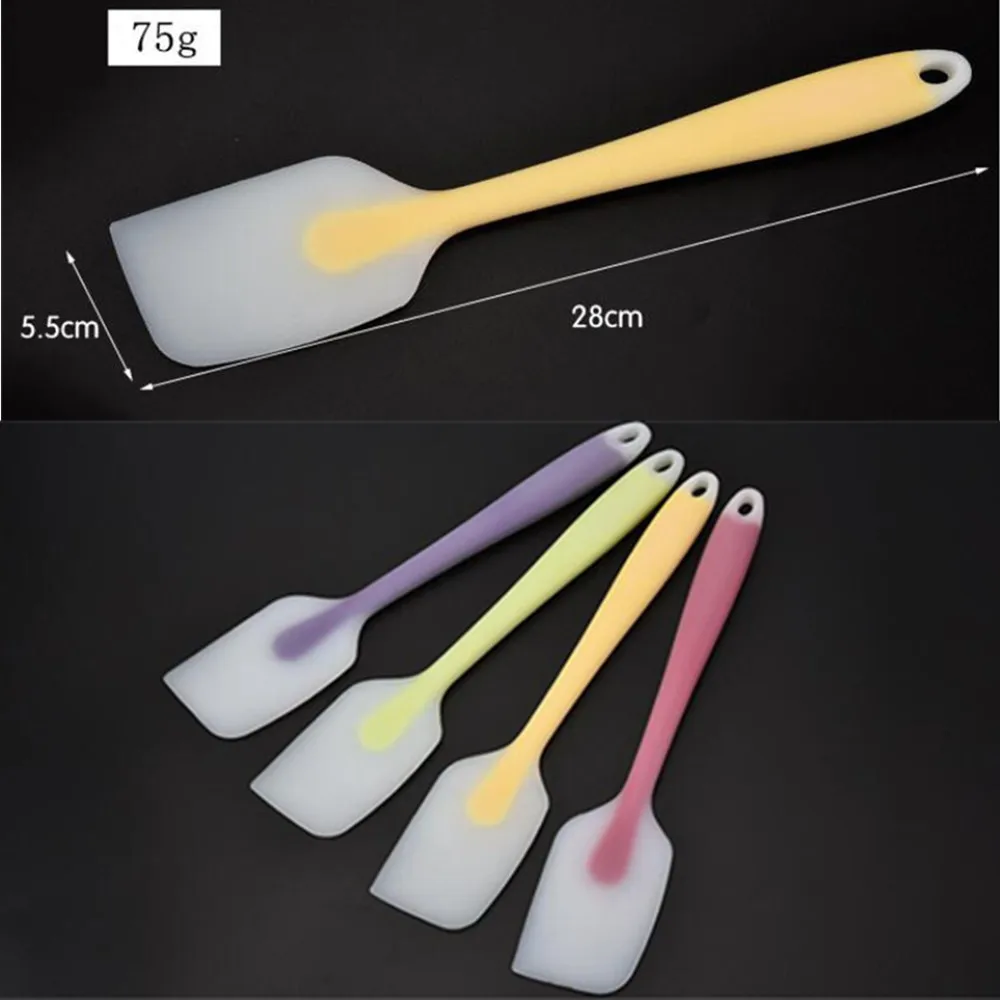 

Silicone Cream Baking Scraper Non Stick Butter Spatula Cutter Chocolate Spreader Smoother Heat Resistant Kitchen Pastry Tools