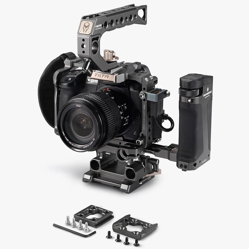Tilta TA-T37-FCC-G DSLR GH5 клетка Полная Клетка для Panasonic GH5S GH4 dslr rig gh5 Верхняя ручка боковая