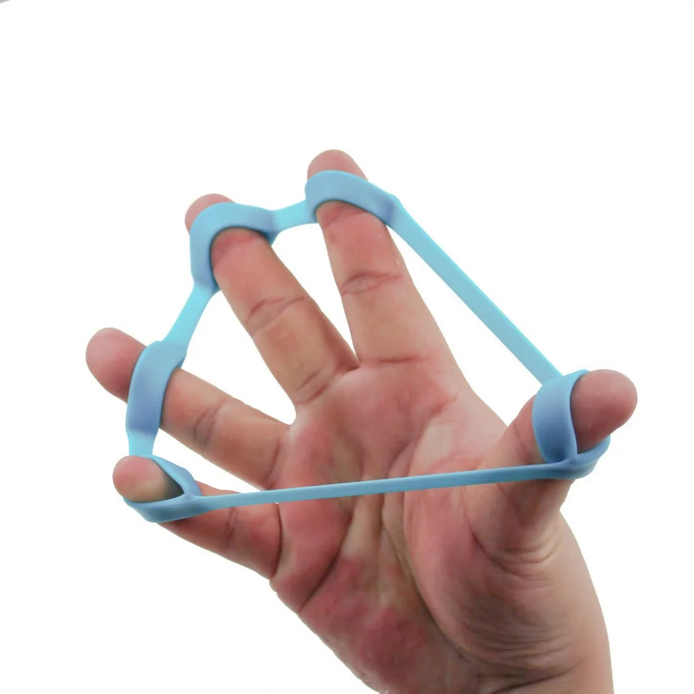 

6Pcs Silicone Finger Hand Grip Stretcher Trainer Gripper Ring Resistance Band