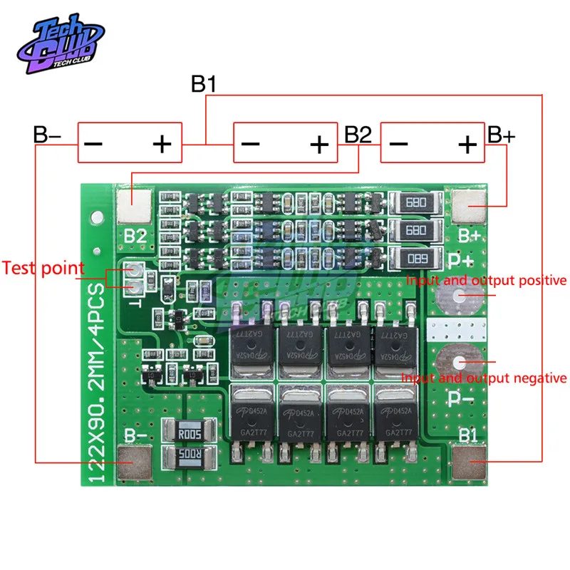 3S литий ионная литиевая батарея 18650 зарядное устройство BMS 10A 20A 25A 30A 40A PCB плата защиты для электродвигателя Lipo