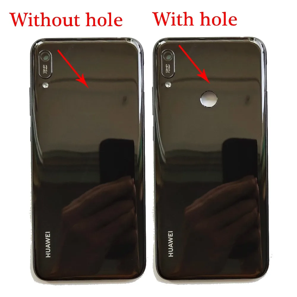 6,1 дюйма, новинка, для huawei Y6 /Y6 Prime /Y6 Pro, задняя крышка, крышка для батареи, корпус, чехол, запчасти для заднего стекла