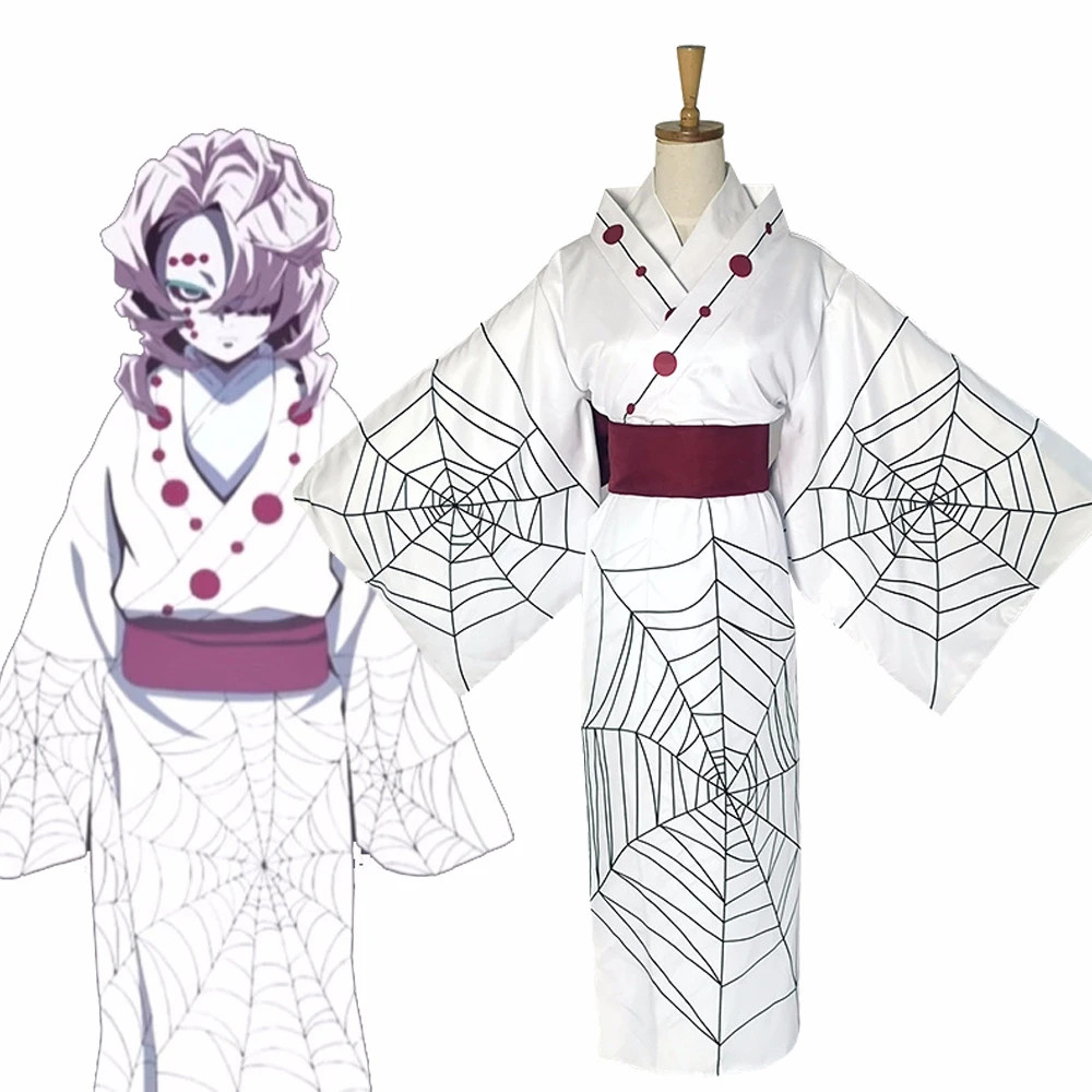 Аниме Demon Slayer Kimetsu No Yaiba Spider Rui костюм для матери и сестры косплея мужской полный