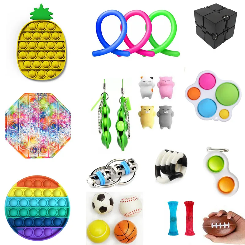 Набор игрушек-фиджет для снятия стресса Волшебный мини-куб Infinity простой