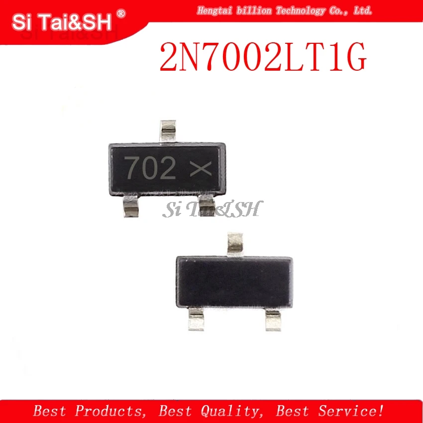 100 шт. 2N7002LT1G SOT23 2N7002 SOT SMD 702 SOT23-3 небольшой сигнал MOSFET 60 в 115 мА n-канал новый