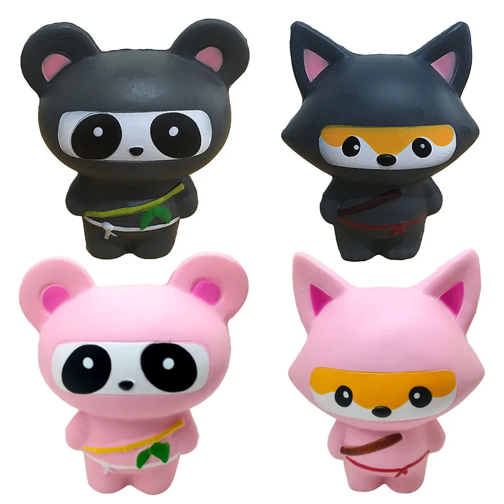 Мягкие милые сжимаемые игрушки-ниндзя Jumbo имитация сдавливания медленно