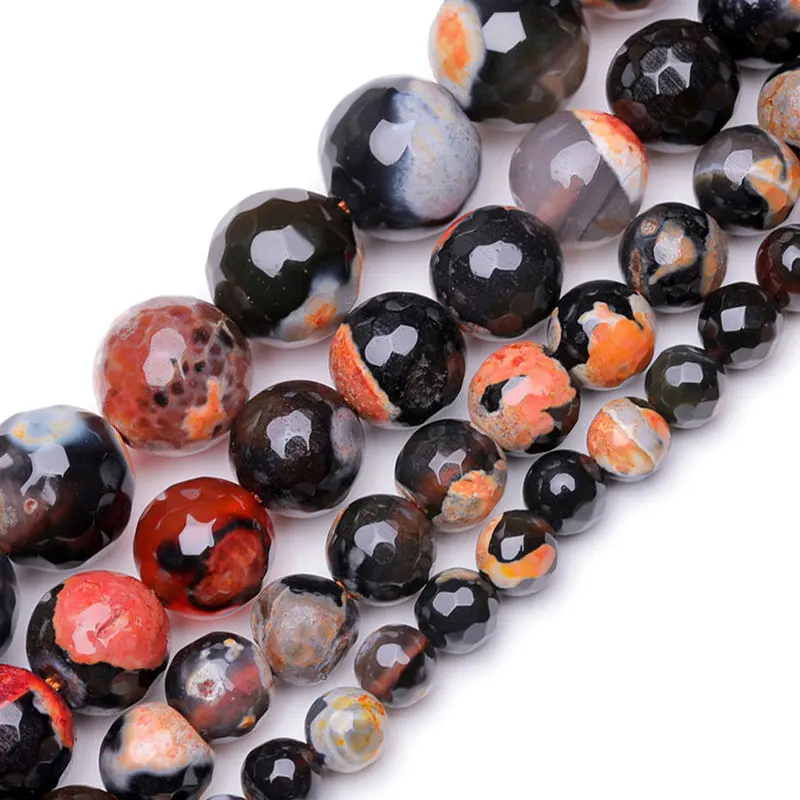 

Бусины круглые из агата, 6/8/10/12 мм