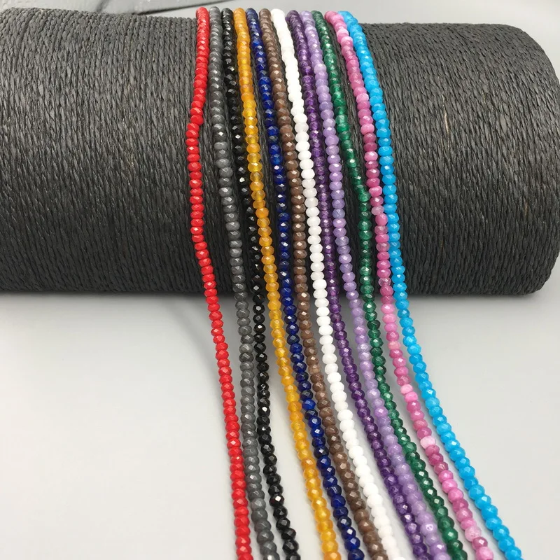 

3*4mm 12 colors Natural Stone handmade Beaded For Jewelry Making Stone DIY Bracelet Necklace craft material gift
