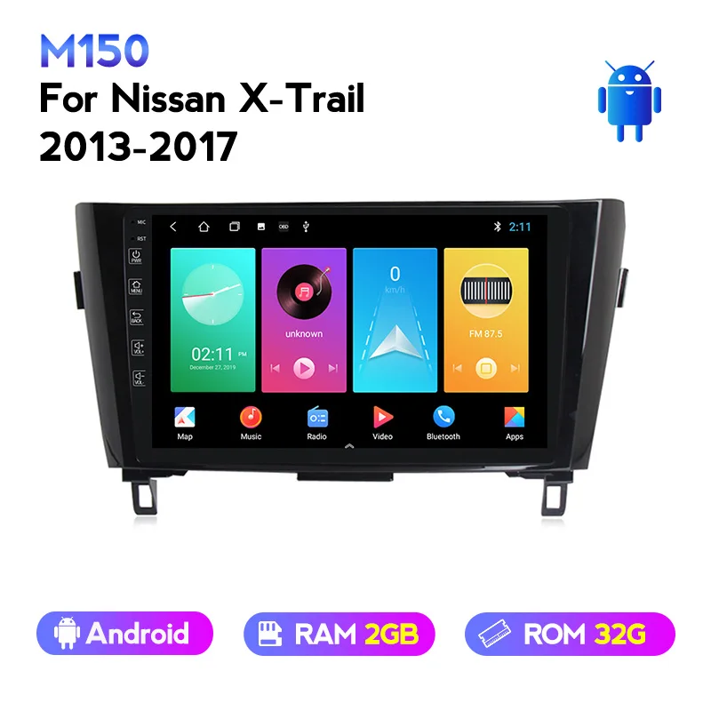 2 Din 4G + 64G Android 10 0 автомобильное радио стерео для Nissan X Trail 3 T32 2013 2017 Lte DSP GPS навигация