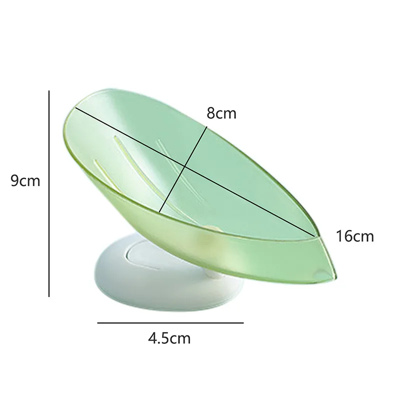 

1pc Plastic Soap Box Creative Suction Cup Base Perforated Free Drain Rack Bathroom Shower Soap Holder Household Storage Tray#01