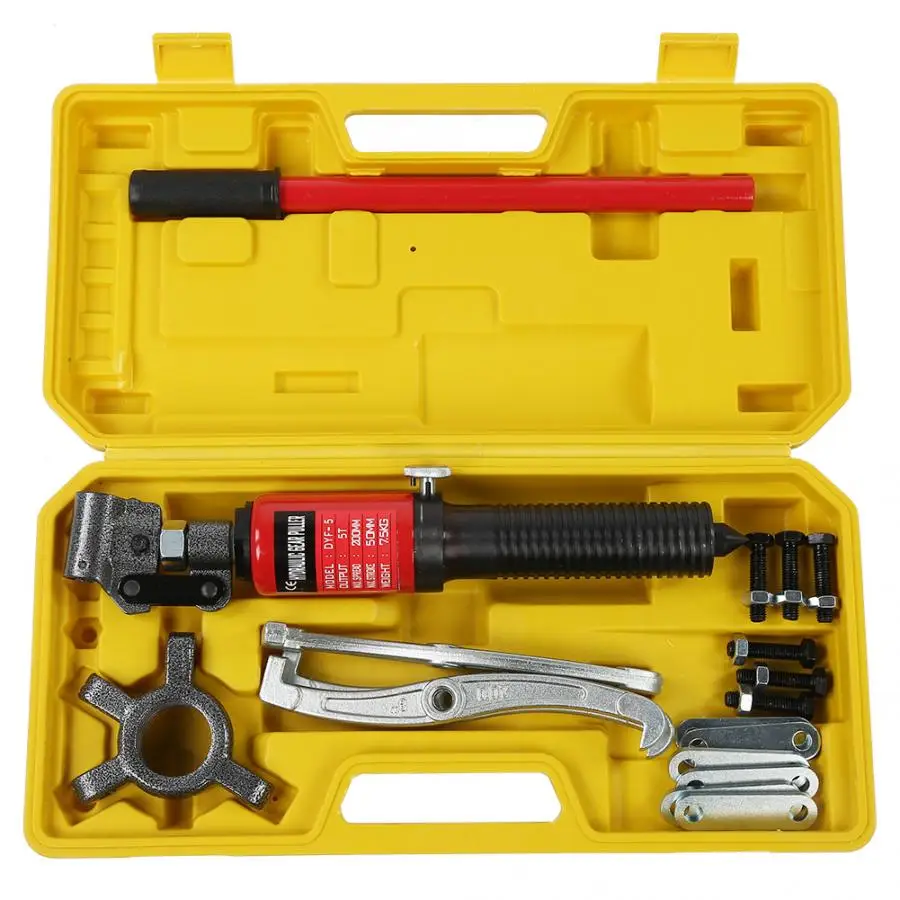 

5T гидравлический Шестеренчатый Съемник насосы масляная трубка 3 челюсти устройство для рисования набор бытовых инструментов