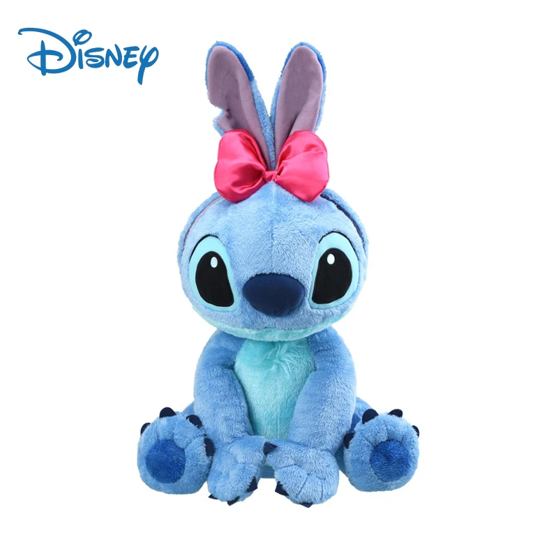 

Disney Lilo & Stitch Cute Plush Toys Kawaii Stitch Anime Figures with Bow Stuffed Plush Dolls Kids Toys Birthday Gifts for Girls