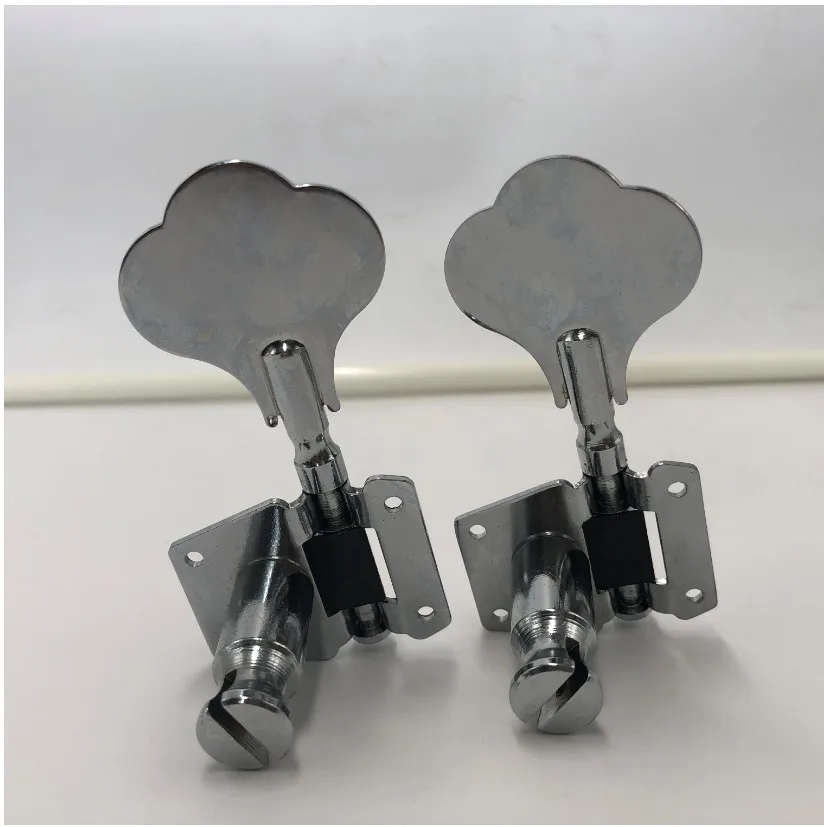 4pcs gitarre tuning pegs elektrische bass tuner peg gitarre open getriebe tuning pegs mechaniken für jazz bass gitarre silber free global shippin