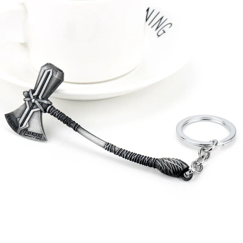 Брелок для ключей с изображением топора из нержавеющей стали |