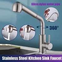 kitchen faucet single hole pull out spout kitchen sink mixer tap stream sprayer head black mixer tap stainles steel hot cold tap