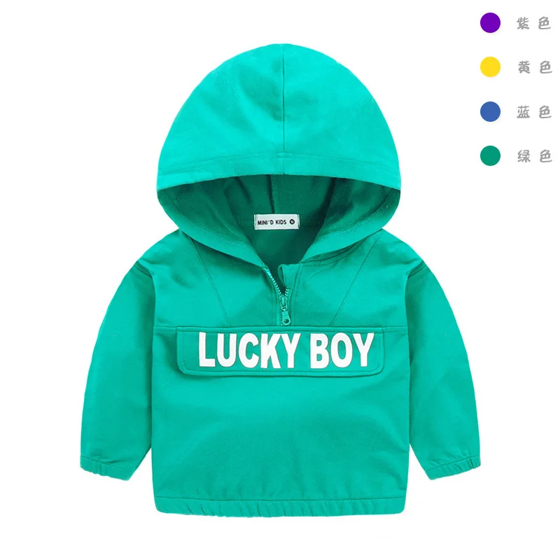 

2021 New Autumn Winter Coat Toddler Baby Kids Boys Girls Clothes Hooded Cartoon 3D Ear Hoodie Letter Sweatshirt Tops Clothing